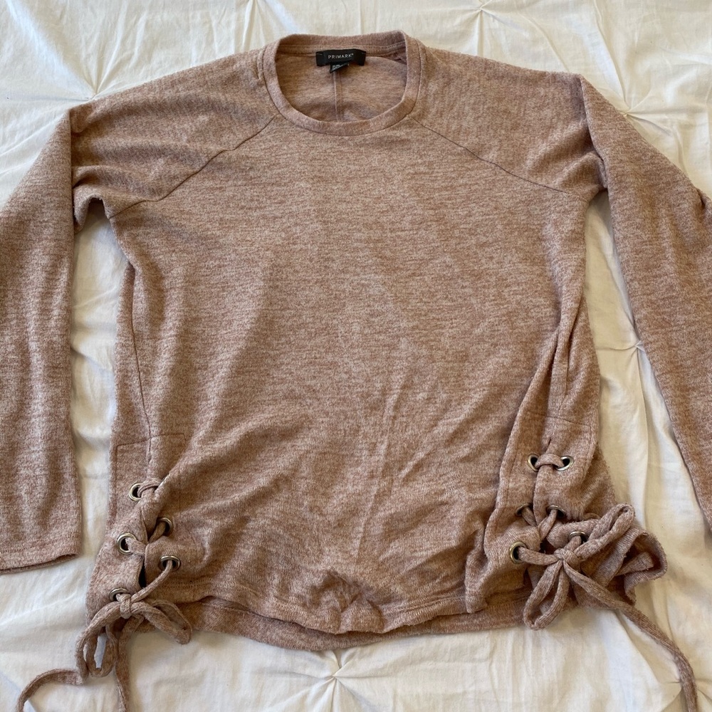 Long sleeve tie shirt